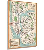 Amazon.com: HISTORIX Vintage 1954 New York City Subway Map